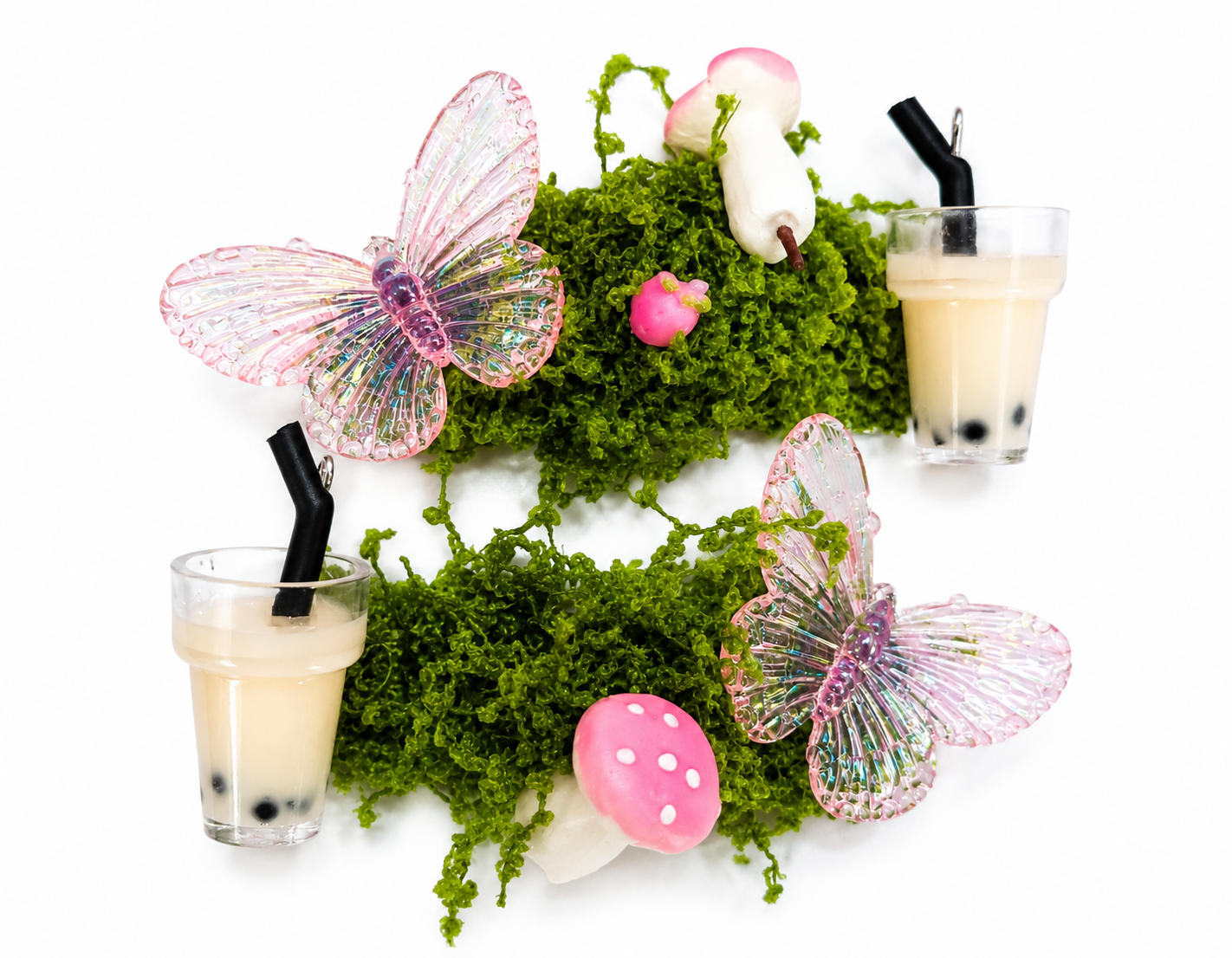 Boba Cottage Core Magnetic Hair Clips