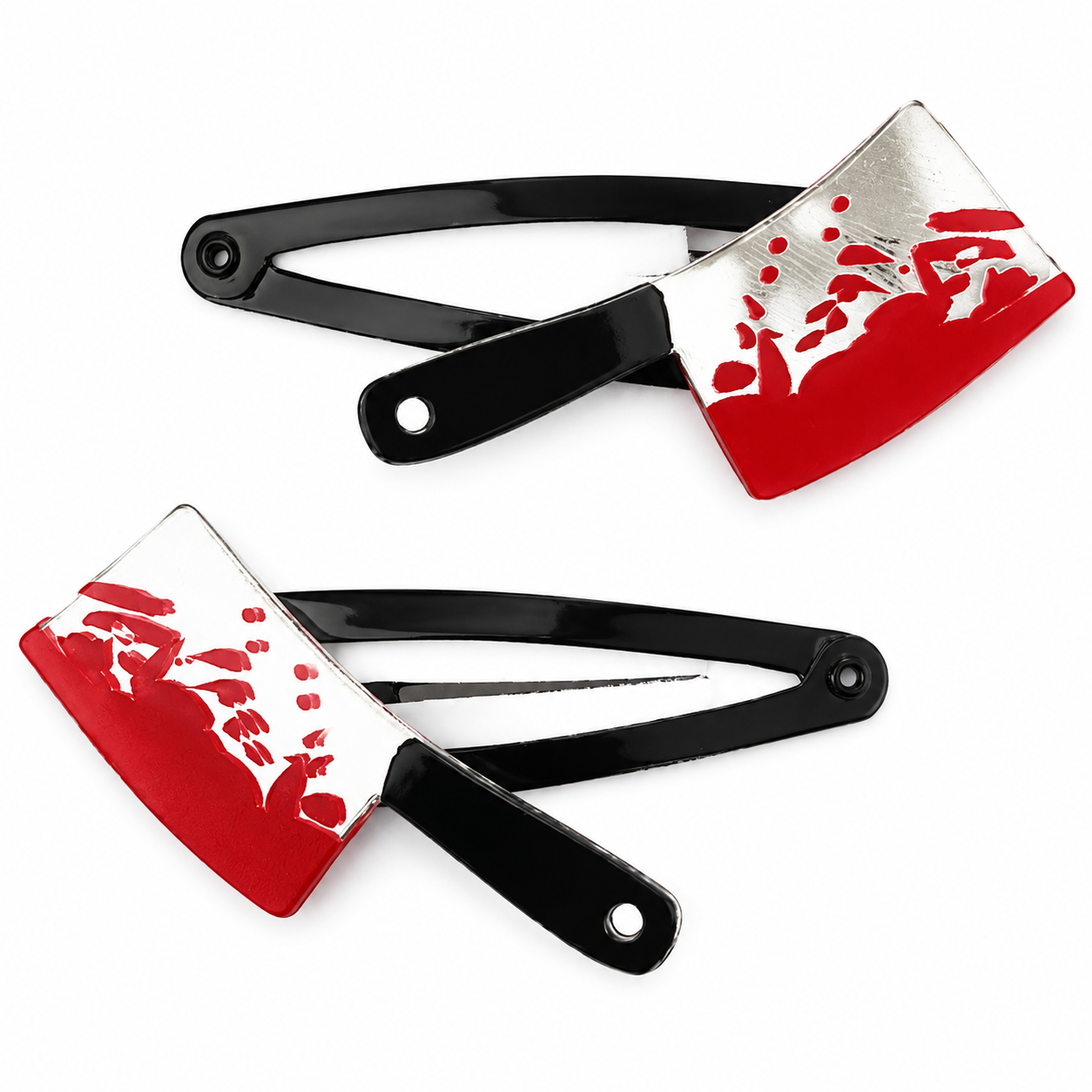 Bleeding Butcher Knife Magnetic Hair Clips