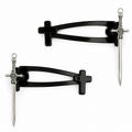 Cross Sword Magnetic Hair Clips