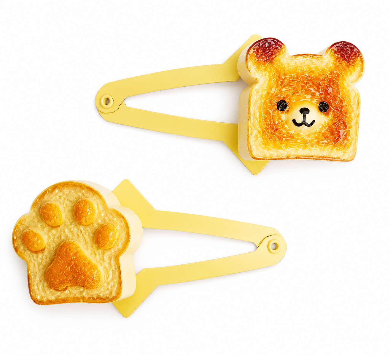 Bread Kitty Magnetic Hair Clips
