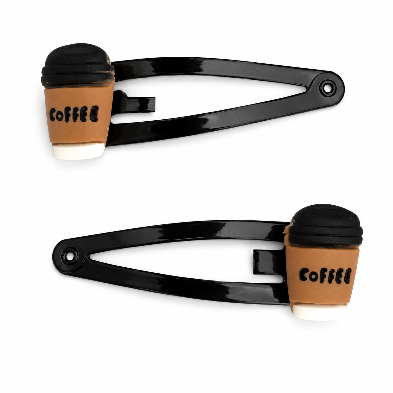 Coffee Cup Magnetic Hair Clips